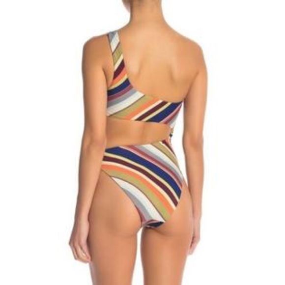 Bikini Lab Junior's Funky Town Cut-Out One Piece L - Picture 3 of 5